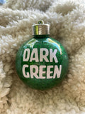 Personalised Glitter Christmas Baubles