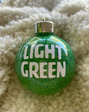 Personalised Glitter Christmas Baubles