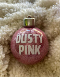 Personalised Glitter Christmas Baubles