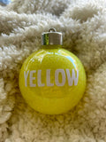 Personalised Glitter Christmas Baubles