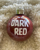 Personalised Glitter Christmas Baubles