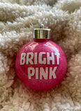 Personalised Glitter Christmas Baubles