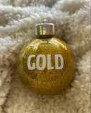 Personalised Glitter Christmas Baubles