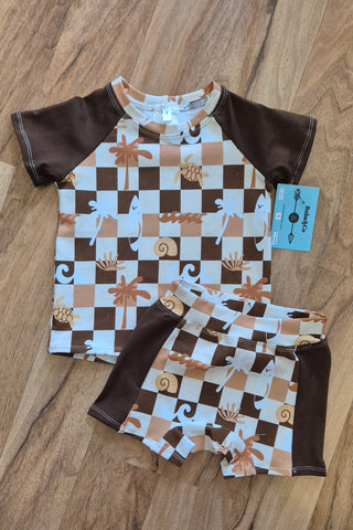 Tee and Bike Short Summer Sets