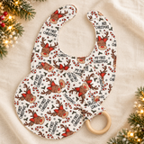 My First Christmas Baby Gift Set – Bib, Burp Cloth & Teether