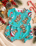 Christmas Nappy Cover & Bib Set